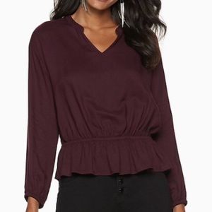 🆕🌸Jennifer Lopez Long Sleeve Peplum Top XXL